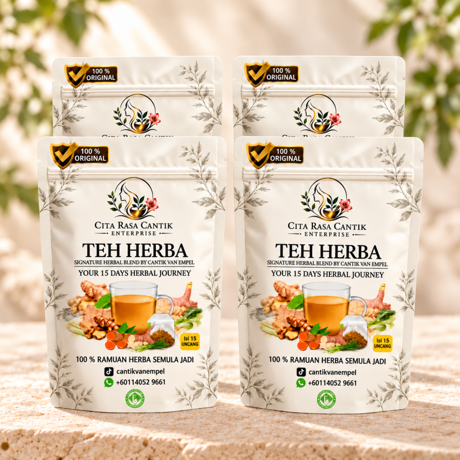 Combo Teh Herba — Latar botanikal krim